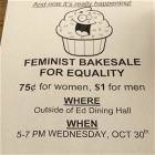 Feminist Bakesale