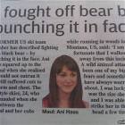 Fought Off Bear