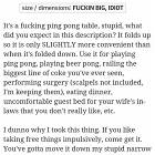 Free Ping Pong Table