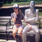 Girls Having Fun With Statues 4