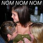 Girls Nomming Away