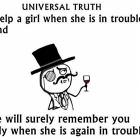 Help Her When In Trouble