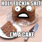 Holy Shit Im A Cake