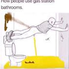 How People Use Gas Station Bathrooms