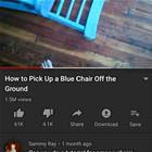 How To Pick Up A Blue Chair