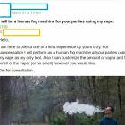 Human Fog Machine