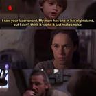 I Saw Your Lazer Sword