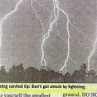Lightning Survival Tip