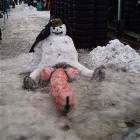 Long Night Snowman