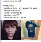Looking For An Emo Girlfriend