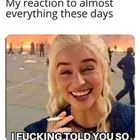 My Reaction These Days