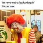 Never Eating This Again
