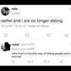 No Longer Dating