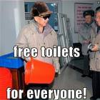 North Korea Free Toilets