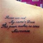Poem Tattoo