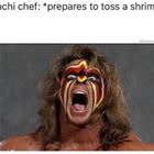 Prepare To Toss Shrimp