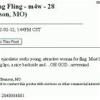 Seeking Fling