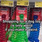 Shopping For A Dog Toy