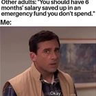 Should Have 6 Months Salary Saved