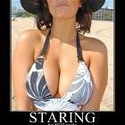 Staring