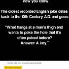The First Joke