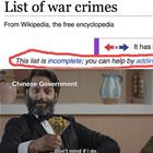 This List Is Incomplete