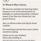 Very Sorry