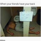 When your friends have your back