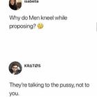 Why Do Men Kneel