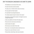 Why English Is Hard To Learn