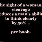 Womans Cleavage
