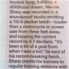 World Record Loudest Burp