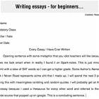 Writing Essays